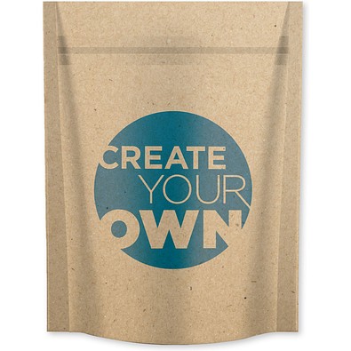 10 Stück individuell gestaltbare Pflaster mit vollfarbig bedrucktem Papiertasche, Kraftpapier