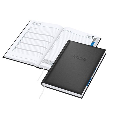 Geiger-Notes Buchkalender VIP Manager Register TivoliSoft 2027, schwarz
