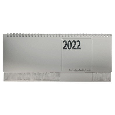 terminax® Querkalender Deskmaster 2022, silber terminax® Querkalender Deskmaster 2022, silber
