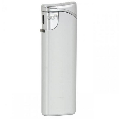 Piezo-Feuerzeug Leon, silber