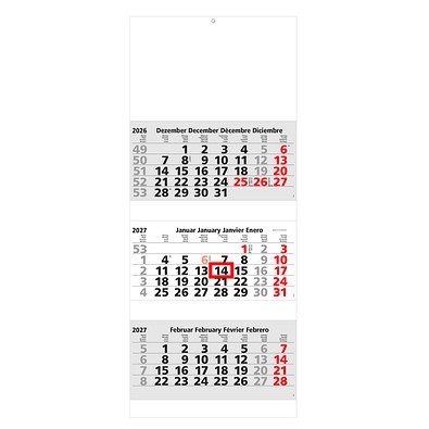 Geiger-Notes 3-Monats-Block-Wandkalender Blick 2027