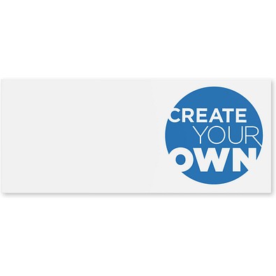 3 Stück individuell gestaltbare Pflaster mit vollfarbig bedrucktem Umschlag aus Kraftpapier, weiss