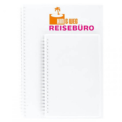 geiger notes Notizbuch Bizz-Book, DIN A4, kariert, weiß geiger notes Notizbuch Bizz-Book, DIN A4, kariert, weiß
