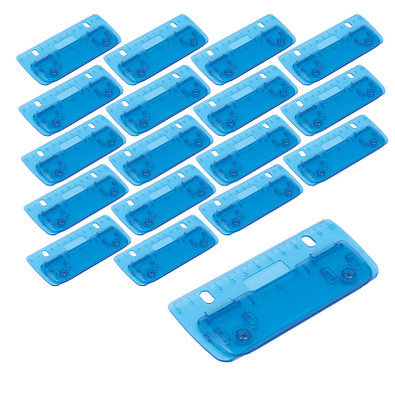 Werbe-Sparset Kunststoff-Locher, 100-tlg., inkl. Druck, blau