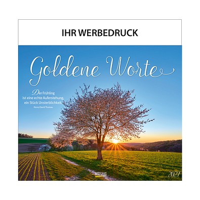 Bild-Wandkalender Goldene Worte 2027