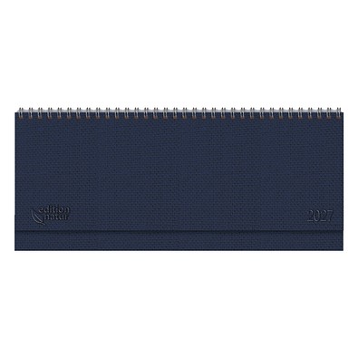 Tisch-Querkalender Nature 2027, dunkelblau