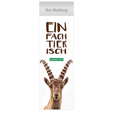 Streifenkalender Einfach Tierisch 2027
