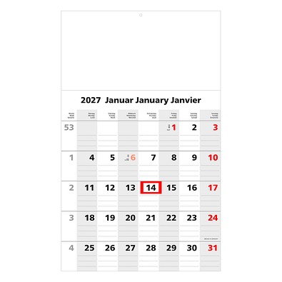 Geiger-Notes Monatskalender Solo 1 2027