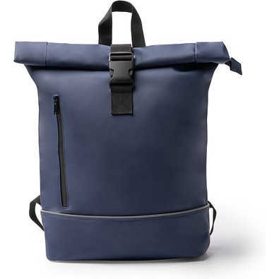 Roll-Top Rucksack aus PU, NAVY