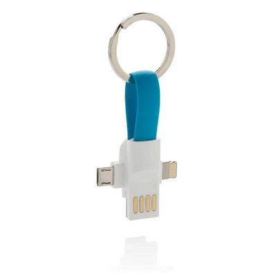 XD COLLECTION 3-in-1 Kabel für den Schlüsselring, blau XD COLLECTION 3-in-1 Kabel für den Schlüsselring, blau