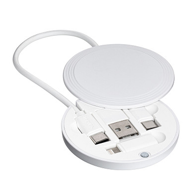 4-in-1 Ladekabel REEVES-CONVERTICS COLOR, weiß