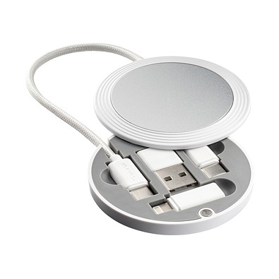 4-in-1 Ladekabel REEVES-CONVERTICS EVO, silber