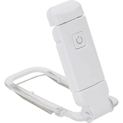 Aufladbare LED-Leselampe FLIPCLIP,weiß