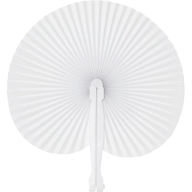 Faltbarer Fächer PEACOCK,weiß