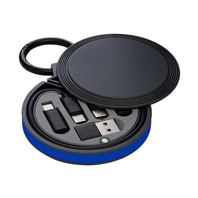 6-in-1 Ladekabel REEVES-myCONVERTICS, schwarz/blau