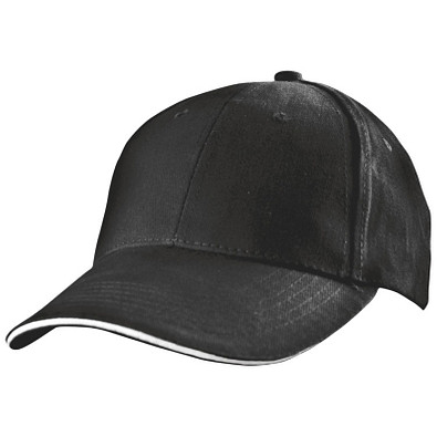 6 Panel Baseballcap San Francisco,schwarz