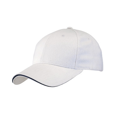 6-Panel-Sandwich-Cap LIBERTY,weiß