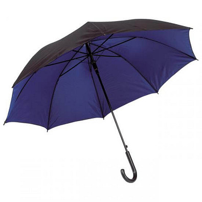 Automatik-Stockschirme Panda, Schwarz/Blau