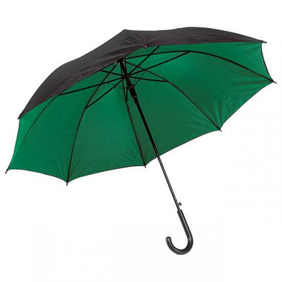 Automatik-Stockschirme Panda, Schwarz/Grün