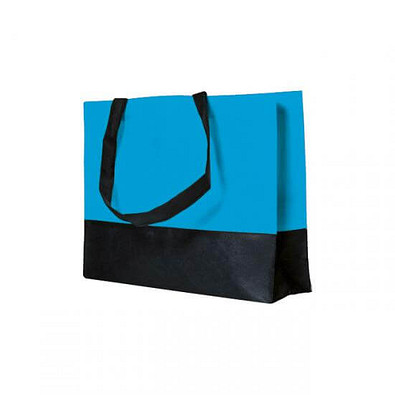 Joytex® Vlies-Umhängetasche, hellblau/schwarz