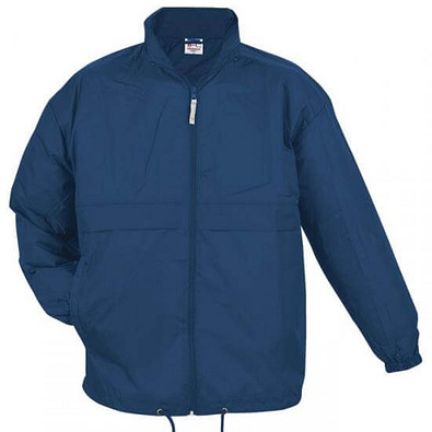 B&C Collection Unisex Windbreaker Jacke, dunkelblau, L
