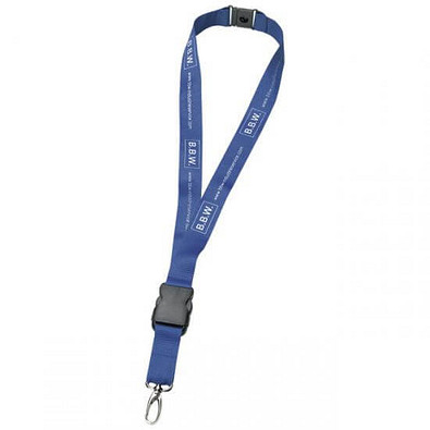 Schlüsselband, 25 mm, inkl. Druck, blau