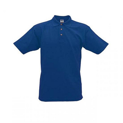 JAMES & NICHOLSON Unisex Poloshirt, dunkelblau, M