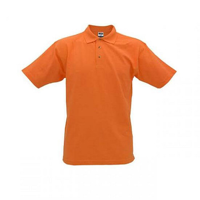 JAMES & NICHOLSON Unisex Poloshirt, orange, M