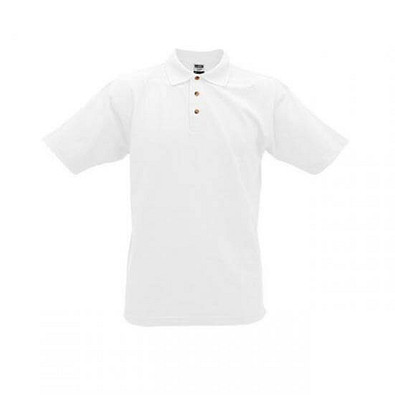 JAMES & NICHOLSON Unisex Poloshirt, weiß, L