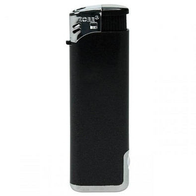 Piezo-LED -Feuerzeug, schwarz/metallic