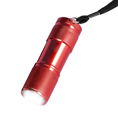 Alu-LED Stablampe Ilumi, rot