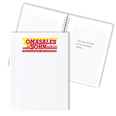 Geiger-Notes Notizbuch Bizz-Book, DIN A5, kariert, weiß