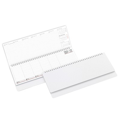 Geiger-Notes Schreibtisch-Querkalender Ideal 2027 im Kartoneinband, weiß