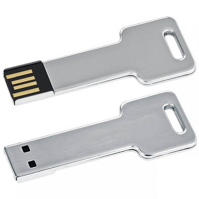 Edelstahl USB Stick Key, 4 GB, silber