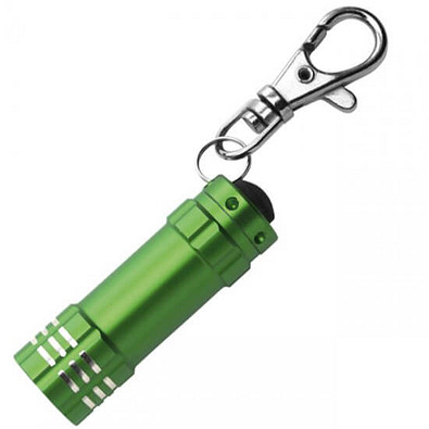 LED-Minilampe mit Karabiner, grün