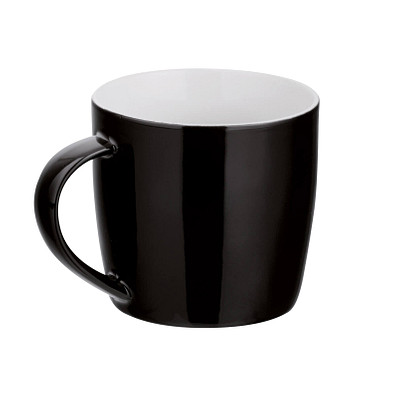 Keramiktasse Lara, 370 ml, schwarz