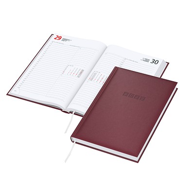 Chef-Buchkalender Tucson 2027, bordeaux