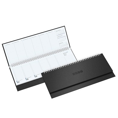 Schreibtisch-Querkalender TivoliSoft 2027, schwarz