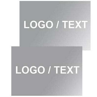 Etikett, Matt Silber, rechteckig, 50 x 35 mm