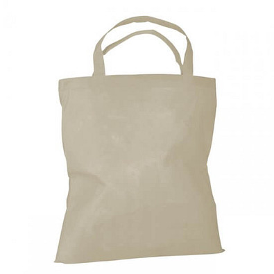 Joytex® Vliestasche Textile mit kurzen Henkeln, beige