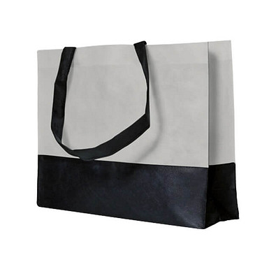 Joytex® Vlies-Umhängetasche, hellgrau/schwarz