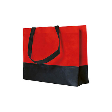 Joytex® Vlies-Umhängetasche, rot/schwarz