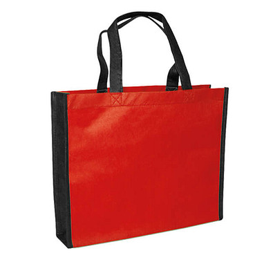 Joytex® Vliestasche Bergen, rot/schwarz