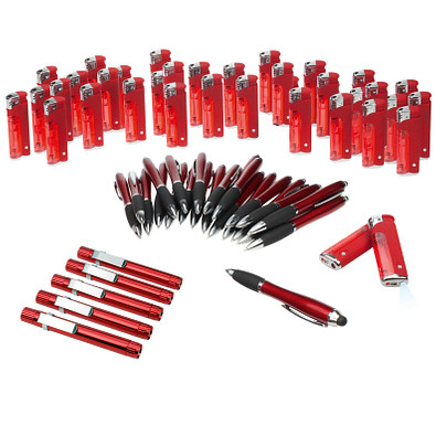 Werbe-Sparset, 310-tlg., Rot, Inkl. Druck Werbe-Sparset, 310-tlg., Rot, Inkl. Druck