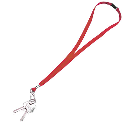 Schlüsselband,10 mm, inkl. Druck, rot