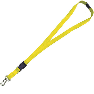 Schlüsselband,15 mm, inkl. Druck, gelb