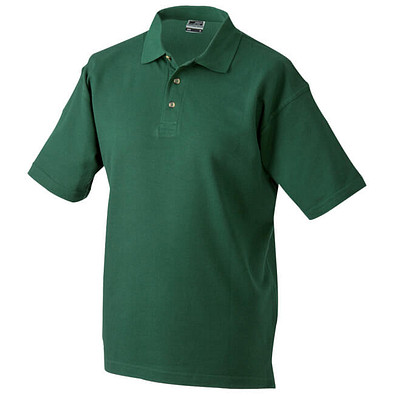 JAMES & NICHOLSON Unisex Poloshirt, dunkelgrün, S