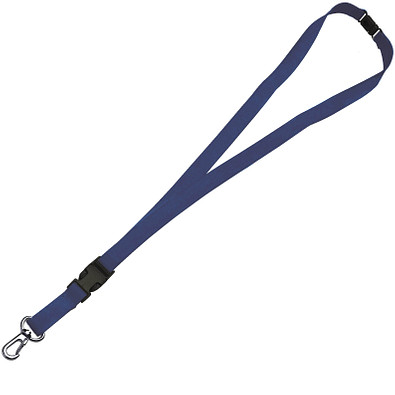 Schlüsselband,15 mm, inkl. Druck, dunkelblau