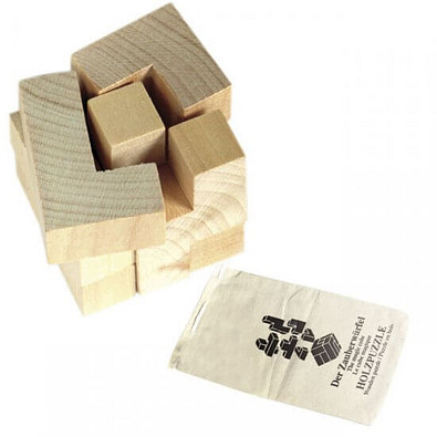 Holzpuzzle-Set, Würfel