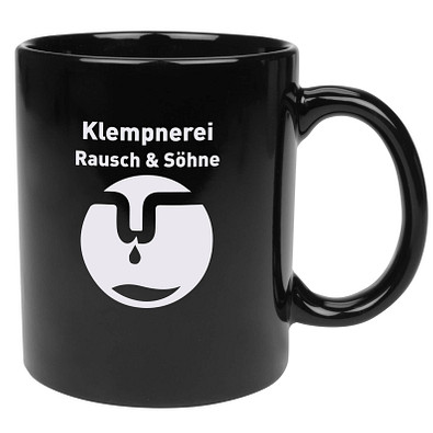 Keramikbecher Carina, 300 ml, schwarz